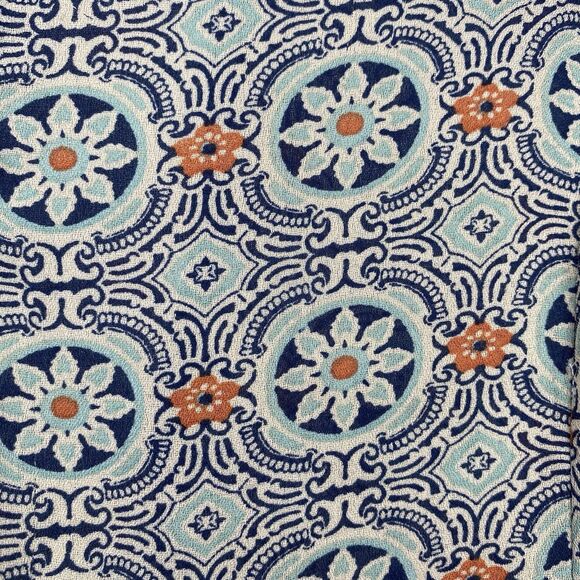 ABOUT A GIRL Jacket Lightweight Zip Floral Geometric Long Sleeve Womens XS Blue - Picture 9 of 12